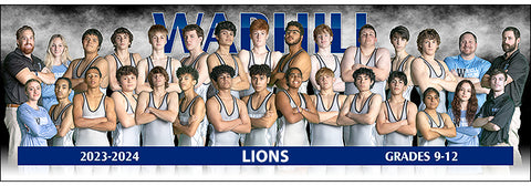 2023-2024 Warhill Wrestling Poster