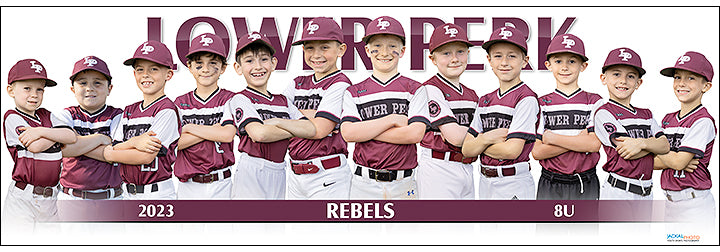 2023 Lower Perk Rebels Maroon 8U