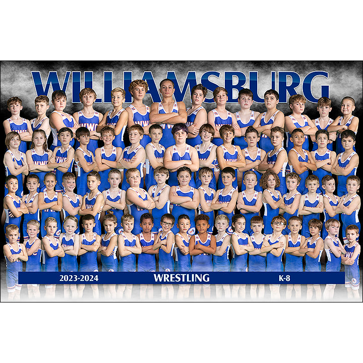 2023-2024 Williamsburg Wrestling Poster (24x16)