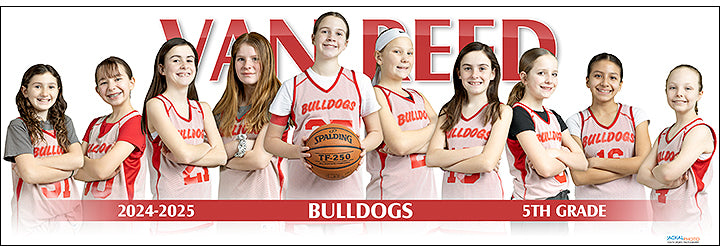 2024-25 Van Reed Bulldogs-Red 5th Grade Girls