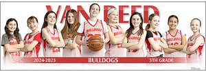 2024-25 Van Reed Bulldogs-Red 5th Grade Girls